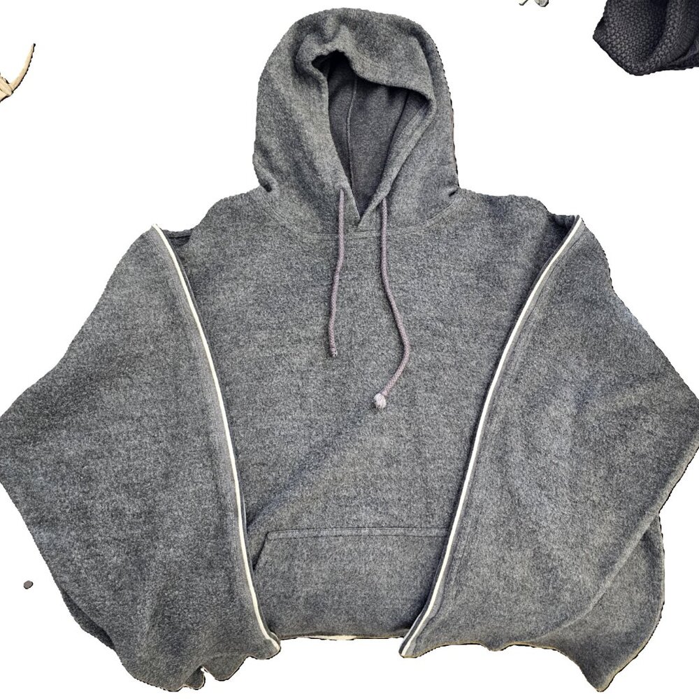 Quicksilver Long Sleeve Grey Hoody Fleece XL/TG - Picture 2 of 7